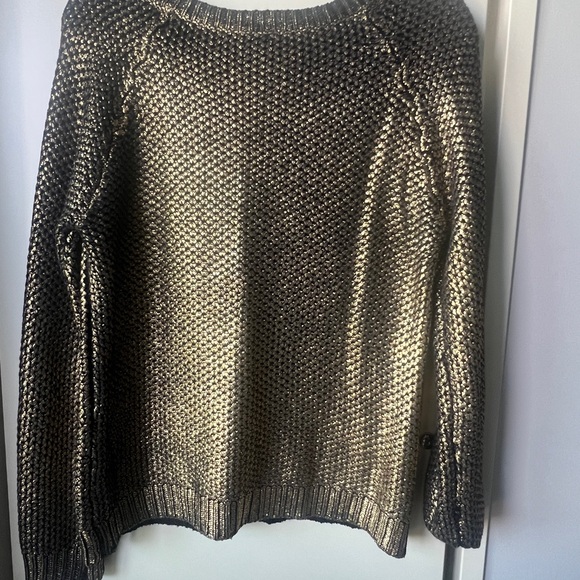 Lord and Taylor Classy black and gold sweater - Picture 5 of 5